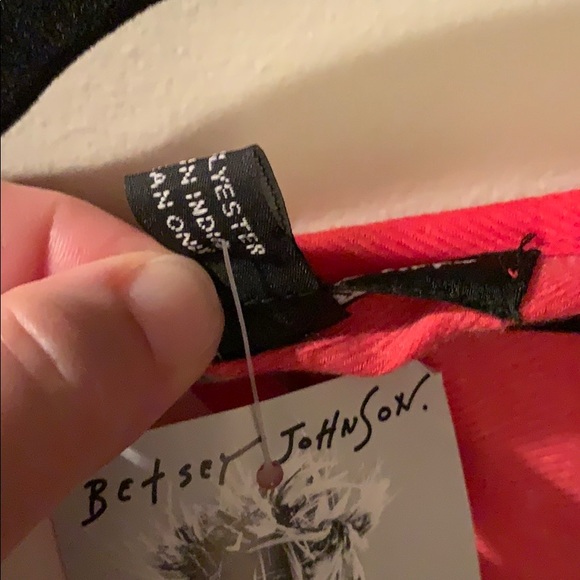 Betsey Johnson Orange & Purple floral wrap top - Picture 10 of 10